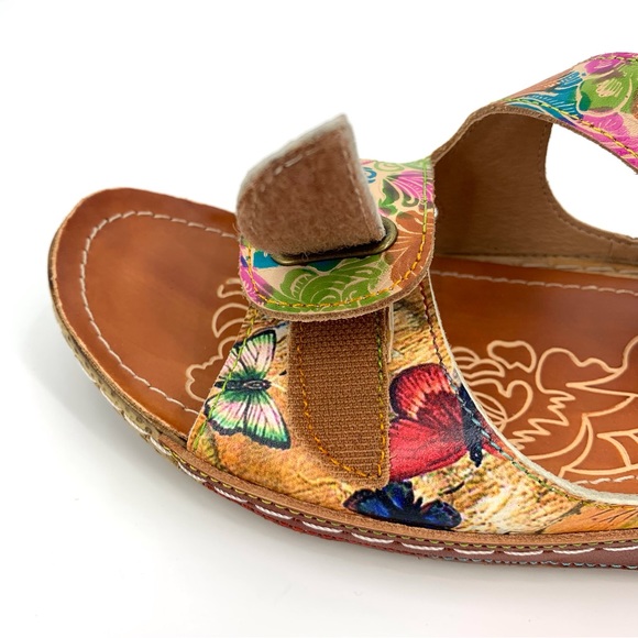 Spring Step L'Artiste Hand-Painted Multicoloured Symphony Sandal, 41 - Picture 12 of 16
